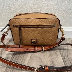 Dooney and Bourke Pebble Grain Camera Zip Crossbody Bag with adjustable shoulder